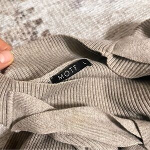 MOTF Taupe Ribbed Knit dress